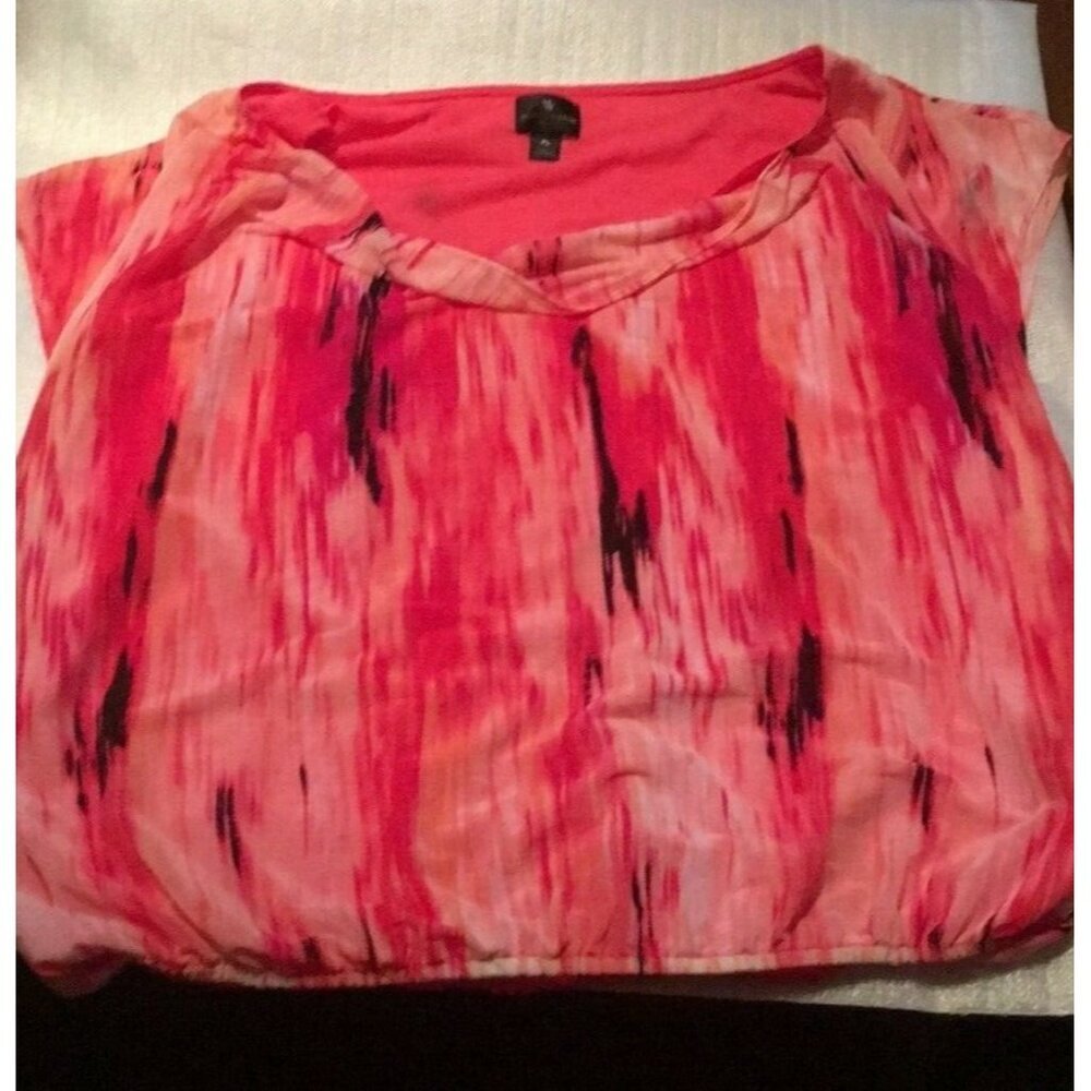 WORTHINGTON Coral Sleeveless Blouse Top Size P Large